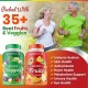 Fruit & Vegetable Supplement - 90 Fruit and 90 Vegetarian Capsules - Supports energy levels, high in lycopene, vitamins and minerals